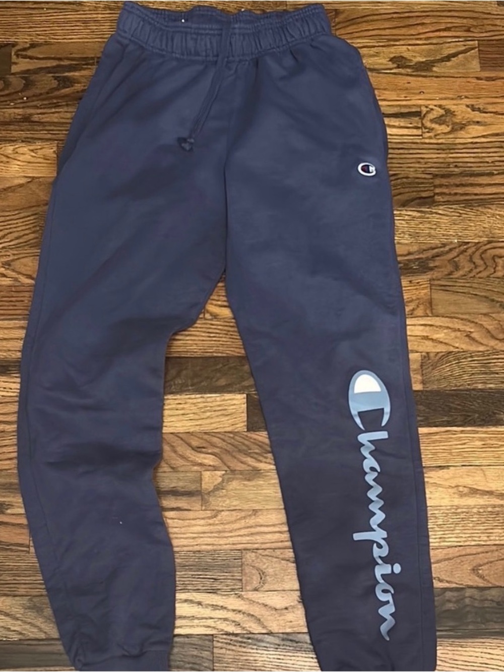 Champion Navy Script Logo Joggers for Kids